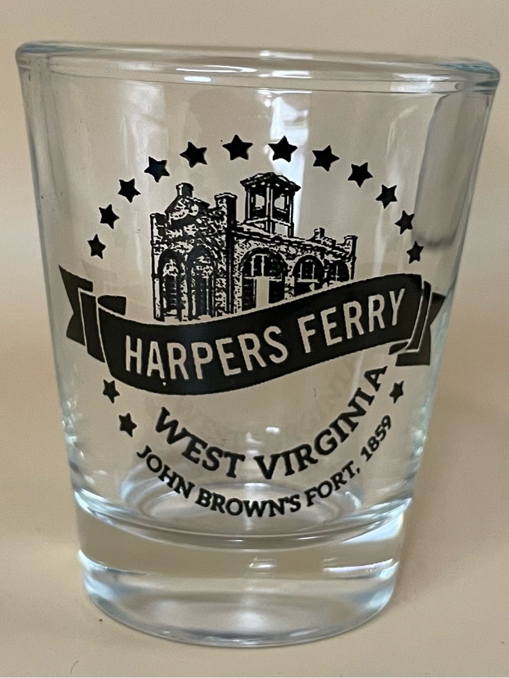 John Brown’s Fort Harpers Ferry shot glass